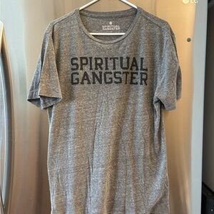 Spiritual Gangster Heather Gray Short-Sleeve Crewneck Tee